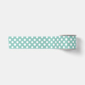 Pastel mint polka dot lint (Voorkant)