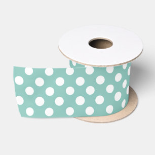 Pastel mint polka dot lint