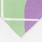 Pastel Mint Purple Argyle Modern Monogram Fleece Deken (Hoek)