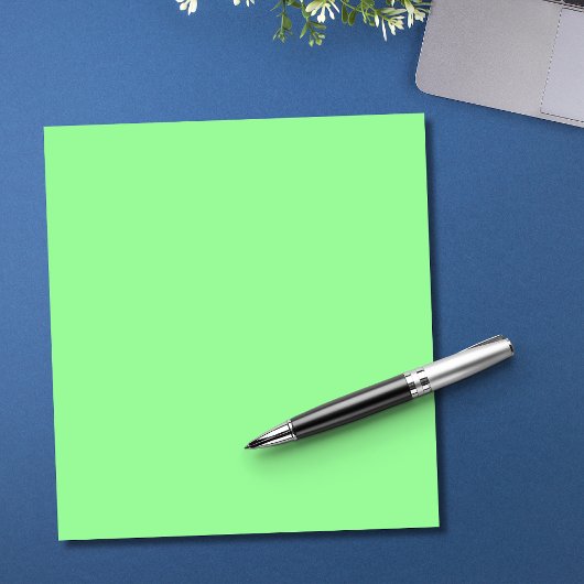 Pastel Mint Solid Color | Klassiek | Elegant Notitieblok