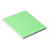 Pastel Mint Solid Color | Klassiek | Elegant Notitieblok (Schuin)