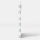 Pastel Mint Stripe New Mrs Last Name Bride iPhone Hoesje (Rechterkant)