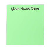 Pastel Mint Unieke Persoonlijke Cadeaus voor Lerar Notitieblok (Voorkant)