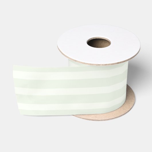 Pastel Mintgroene Strepen Satijnen Lint (Spoel)
