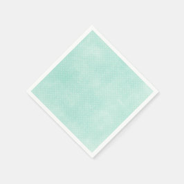 Pastel Minty Blue Turquoise Tiny Polka Dots Servet