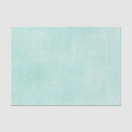 Pastel Minty Blue Turquoise Tiny Polka Dots Tissuepapier