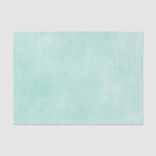 Pastel Minty Blue Turquoise Tiny Polka Dots Tissuepapier