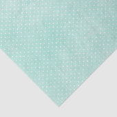 Pastel Minty Blue Turquoise Tiny Polka Dots Tissuepapier (Detail)