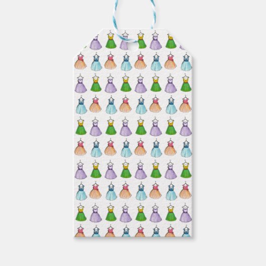  Pastel  Mode van partijdragers Cadeaulabel (Voorkant)