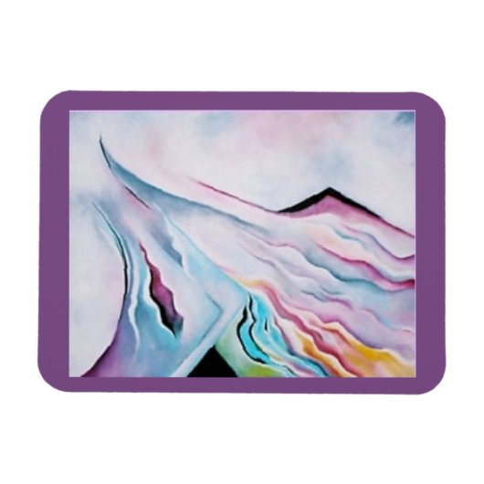 pastel Modern Art Kitchen Magnet Magneet (Horizontaal)