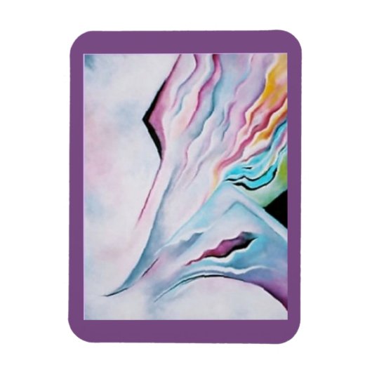 pastel Modern Art Kitchen Magnet Magneet (Verticaal)