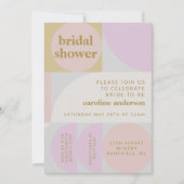 Pastel Modern Geometric Block Vrijgezellenfeest Kaart (Voorkant)