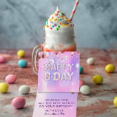Pastel Modern Glam Trendy Balloons Happy Birthday Bedankjes Labels