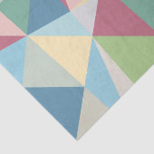 Pastel modern kleurrijk geometrisch patroon tissuepapier (Detail)