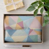 Pastel modern kleurrijk geometrisch patroon tissuepapier (Geschenk)