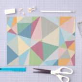 Pastel modern kleurrijk geometrisch patroon tissuepapier (Craft)