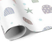 Pastel Modern Rainbow Stars patroon inpakpapier (Rol Hoek)