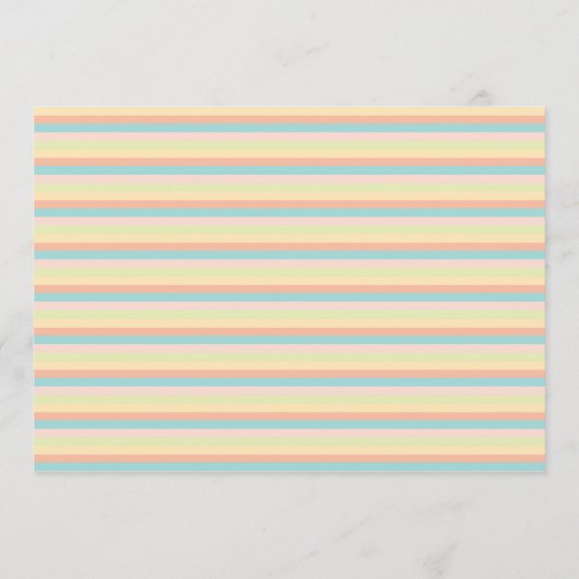 Pastel Modern Sweet en Elegant Baby shower Kaart (Achterkant)