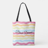 Pastel modern tote bag (Achterkant)