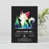 Pastel moderne kat verjaardag kaart (Staand voorkant)