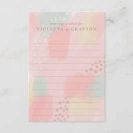 Pastel Moderne Kunst Huwelijk Advies voor het Paar