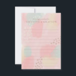 Pastel Moderne Kunst Huwelijk Advies voor het Paar<br><div class="desc">Verzamel woorden van huwelijkswijsheid van uw huwelijksgasten met deze prachtige advieskaarten. Dit originele kunstwerk is een moderne kijk op de jaren 80 Memphis Style design met een pastel kleurenpalet. Gemakkelijk te personaliseren. Coördinerende items beschikbaar. Origineel kunstwerk van Debbie bij The Spotted Olive.</div>