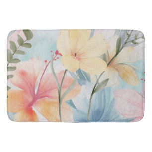 PASTEL MODERNE KUNSTBLOEMEN BADMAT