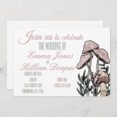 Pastel Moderne paddenstoelen Kaart (Voorkant / Achterkant)