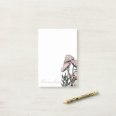 Pastel Moderne paddenstoelen Post-it® Notes (Op bureau)