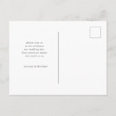 pastel moderne vier foto behalve het date briefkaa aankondigingskaart (Achterkant)