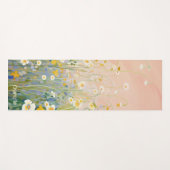 Pastel Moderne Waterverf Bloemen Gepersonaliseerde Yogamat (Voorkant (horizontaal))