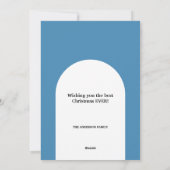 Pastel Moderne Waterverf Vlag Feestdagenkaart (Achterkant)