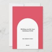 Pastel Moderne Waterverf Vlag Feestdagenkaart (Achterkant)