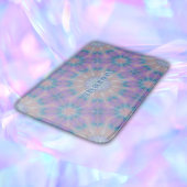 Pastel Moeder van Parel Patroon Naam Monogram | Badmat