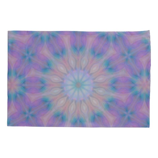 Pastel Moeder van Parel Patroon Naam Monogram | Kussensloop (Achterkant-Links)