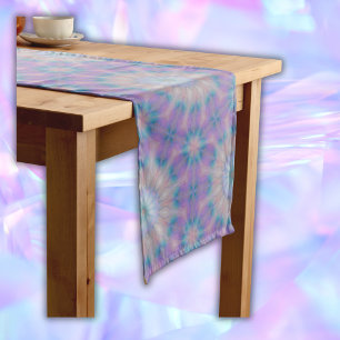 Pastel Moeder van Parel Patroon Naam Monogram Medium Tafelloper