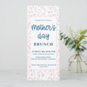 Pastel Moederdag Brunch Kaart (Staand voorkant)