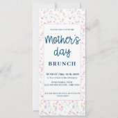 Pastel Moederdag Brunch Kaart (Voorkant)