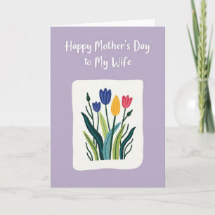 Pastel Moederdag Vrouw Kaart