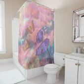 Pastel Monarches Shower Curtain Douchegordijn (In situ)