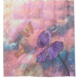 Pastel Monarches Shower Curtain Douchegordijn