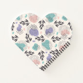 Pastel Monstera Leaves Monogram Notitieboek (Achterkant)