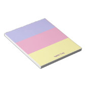 Pastel Mooie Lente Kleuren Aangepast  Notitieblok (Schuin)
