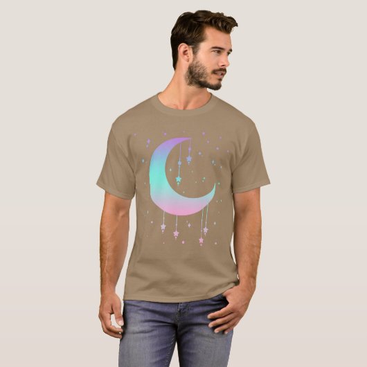 Pastel Moon Kawaii Pastel Goth Small funny T-shirt (Voorkant volledig)