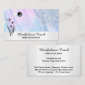 *~* Pastel Moon Lacey Mandala Folie Floral Visitekaartje (Voorkant / Achterkant)