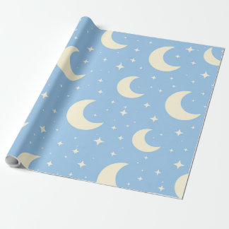 Pastel Moon Stars Baby Wrapping Paper Cadeaupapier