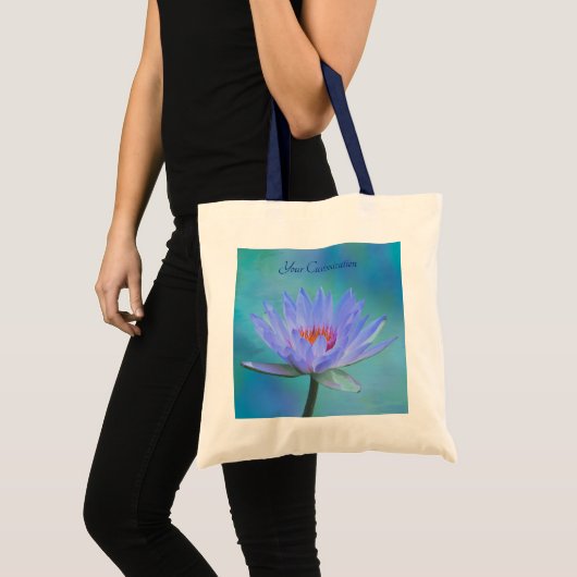 "Pastel Morning" Water Lily Custom Budget Tas (Voorkant (product))