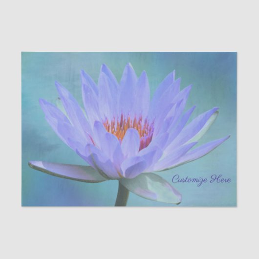 "Pastel Morning" Water Lily Tissue Papier Gift Wra (Voorkant)