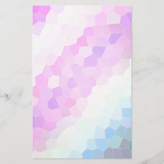 Pastel Mosaic Briefpapier (Voorkant)