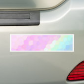 Pastel Mosaic Bumpersticker (Op auto)